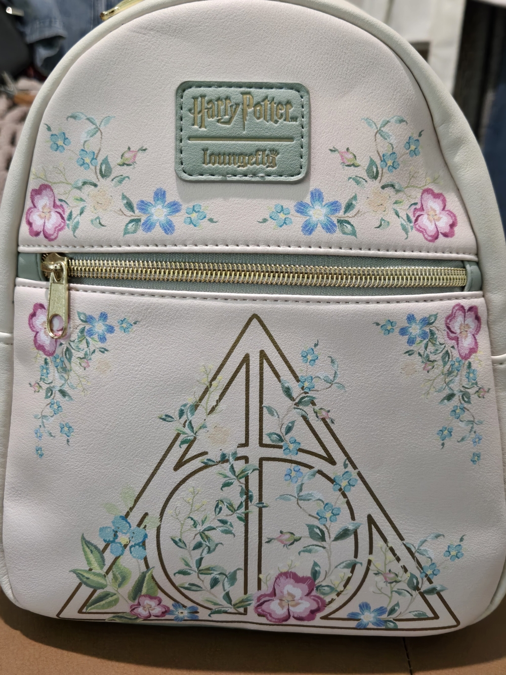 Loungefly Harry Potter Deathly Hallows Floral Mini Backpack